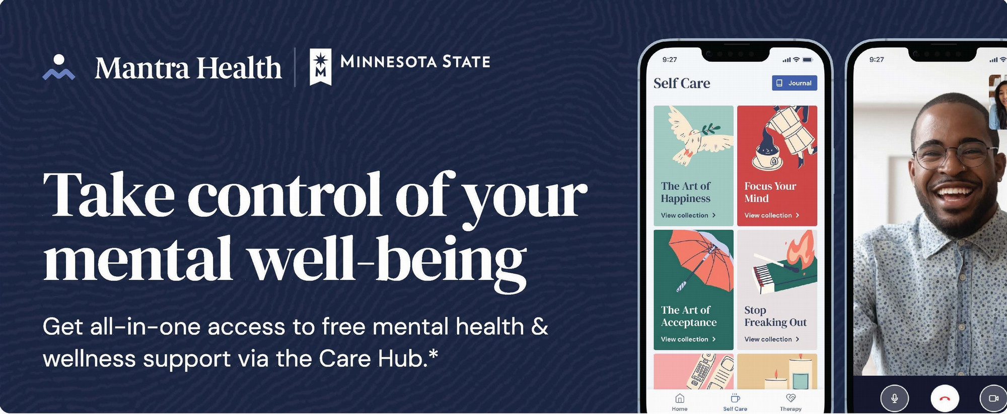 Mantra Flyer describing the services provided to Minnesota State students.
